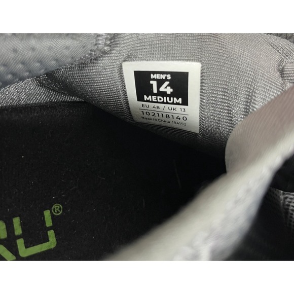 Kuru Atom Mens Size 14 M Black Gray Athletic‎ Running Walking Shoes Sneakers main image 12
